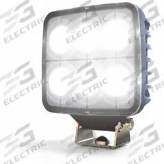 ECCO Vehicle Work Light: Square, Flood, LED, Pedestal, Deutsch Connector, 1 7/8 in Overall Wd (MPN EW2520-WWG). Key specifications — Brand: ECCO; Electrical Connection: Deutsch Connector.