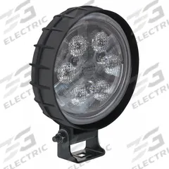 J.W. SPEAKER Vehicle Work Light: Round, Spot, LED, Bolt, DT04-2P Connector, Surface Mount, Black (MPN 670). Key specifications — Housing Color: Black; Brand: J.W. SPEAKER; Mount Type: Bolt; Electrical Connection: DT04-2P Connector; Installation Type: Removable.