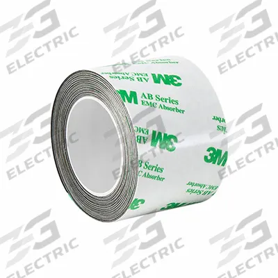 3M Conductive Electrical Tape: 1 in Wd, 4 yd Lg, 11.8 mil Thick, Gray, Polyamide Film - EMI-Absorbing Electrical Tape