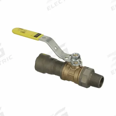 VIEGA MEGAPRESS Manual Two-Way Ball Valve: 1/2 in, Bronze, Straight - Bronze Ball Valves
