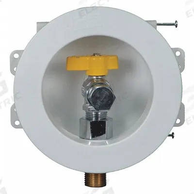 WATER-TITE Outlet Box: 1/2 in Sweat, 1/2 in Sweat, No Drain, 8 in Box Wd - Gas Supply Valve Outlet Boxes