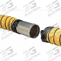 ALLEGRO Duct to Duct Connector: 10 in Lg, 20 in Outlet Dia, For Use With Duct, Silver, Steel (MPN 9650-01). Key specifications — Material: Steel; Color: Silver; Accessory Type: Duct to Duct Connector; For Use With: Duct; Includes: Raised Lip; Conductive Material Construction: No; Brand: ALLEGRO.