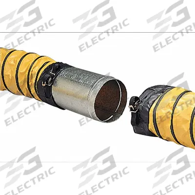 ALLEGRO Duct to Duct Connector: 10 in Lg, 20 in Outlet Dia, For Use With Duct, Silver - Straight Duct-to-Duct Connectors