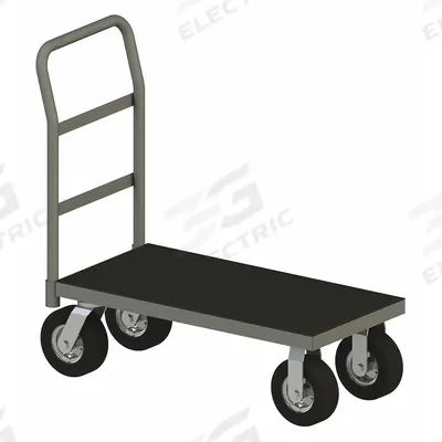 APPROVED VENDOR Platform Truck: 1,200 lb, 36 in L x 30 in W x 11 1/2 in H Deck, Solid - Shock-Absorbing Nonslip Platform Trucks