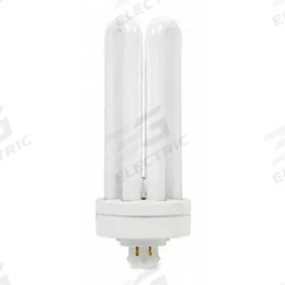 GE LAMPS Compact Fluorescent Bulb: 4-Pin (GX24q-4), T4, Fluorescent, 2700K - CFL Triple Twin-Tube Plug-In Lamps