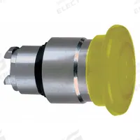 SCHNEIDER Mushroom Head Push Button: 22 mm Mounting Size, Metallic, Momentary (MPN ZB4BW453). Key specifications — Brand: SCHNEIDER; Action: Momentary; Series: XB4; Push Button Material Type: Metallic.