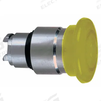 SCHNEIDER Mushroom Head Push Button: 22 mm Mounting Size, Metallic - Illuminated Mushroom-Head Push-Button Operators