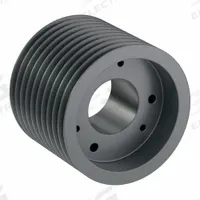 APPROVED VENDOR V-Belt Pulley: 5V900, 10 Groove, 9 in OD, Bushed Bore, F, For 5V/5VX Belt Section (MPN 105V900F). Key specifications — Pulley Industry Number: 5V900; Pitch Diameter: 9 in (5V); For Belt Section (broad, with similar types): 5V or 5VX.