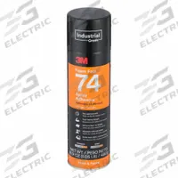 3M Spray Adhesive: Foam Fast 74, 24 fl oz, Aerosol Can, Orange (MPN FOAM FAST 74). Key specifications — Brand: 3M; Adhesive Color: Orange; Features: Fast Tack; Materials Bonded: Wood; Spray Pattern: Lace; Standards: OSHA Hazard Communication Standard (29 CFR 1910.1200); Product Type: Spray Adhesive; Series: Foam Fast 74.