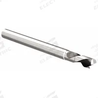 WIDIA HANITA Corner Radius End Mill: Carbide, 2 Flute, 3/16" Mill Dia, 1/4" LOC, 0.015" Rad (MPN 2AN9E05001RAT UNCOATED)