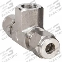 HAM-LET Compression Tee Fitting: 1/2 in OD x 1/2 in OD x 1/4 in Pipe Fitting Size, Stainless Steel (MPN 772LF SS 1/2 X 1/4). Key specifications — Series: Let-Lok; Compatible Fitting Brands: Swagelok; Brand: HAM-LET.