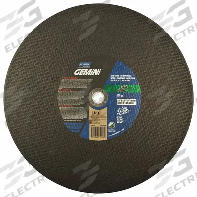 NORTON Abrasive Cut-Off Wheel: Type 1, 16" x 1/8", 20 mm/1" Arbor, Silicon Carbide - Cut-Off Wheels for Concrete & Masonry