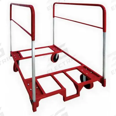 Dayton Table Cart: 1,000 lb, 48 in L x 36 in W x 52 1/4 in H, For 33 1/2 in Max Chair Wd - Carts with Vertical Divider Rail for Round & Rectangular Tables
