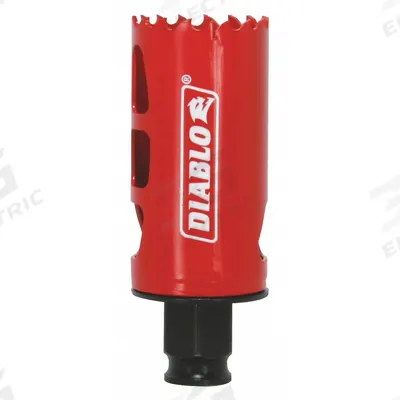 DIABLO Hole Saw: 1 5/16 in Saw Dia., 4 Teeth per Inch, 2 3/8 in Max. Cutting Dp - Multi-Material-Cutting Hole Saws without Arbor