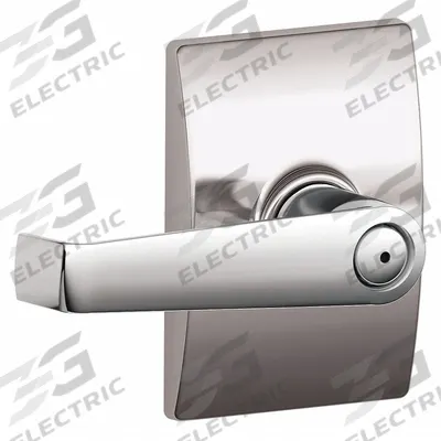 SCHLAGE RESIDENTIAL Door Lockset: Privacy Lever Locksets, Chrome