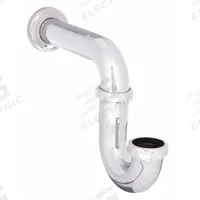 APPROVED VENDOR Trap: Brass, Chrome-Plated, Silver, 1 1/2 in_1 1/4 in Nominal Pipe Size, Slip, Slip (MPN 4FEW1). Key specifications — Finish: Chrome-Plated; Includes: Slip Nut and Washer; Includes Cleanout: No; Brand: APPROVED VENDOR.