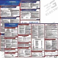 JJ KELLER Labor Law Poster: CA, English, Plastic, 40 in x 24 in, Federal and State Labor Law (MPN 100-CA-3). Key specifications — State/Province: CA; Language: English.