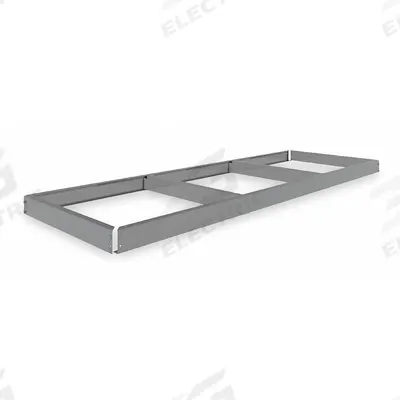 TENNSCO Shelf: 72 in x 24 in, 2,000 lb Load Capacity, Gray - Open Deck Shelf Kits for Boltless Shelving