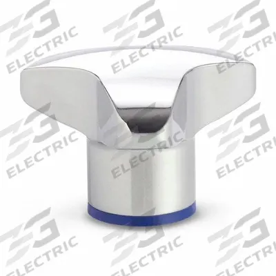 JW WINCO Hand Knob: 3 Point, Stainless Steel, M8x1.25 Thread, 1.57 in Dia - Hygienic 3-Arm Knobs with Threaded Hole