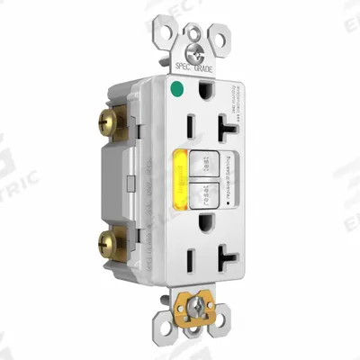 LEGRAND GFCI: Hospital Grade, Duplex, 5-20R, White, GFCI, 125V AC, 20 A - General Purpose Receptacles