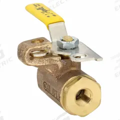 APOLLO Manual Two-Way Ball Valve: 1/4 in, Bronze, Straight, FNPT x FNPT, 600 psi Max. Pressure (CWP) (MPN 75-101-41). Key specifications — Brand: APOLLO; Handle: Locking Lever.