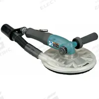 DYNABRADE Air Disc Sander: 7 in Pad, Threaded Shank, Heavy Duty, 1.3 hp, 40 cfm, Right Angle Grip (MPN 52597). Key specifications — attr1320237: DYNABRADE; attr1320246: Side.