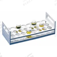 Tube Rack: 5 in Overall Wd, 3 3/4 in Overall Ht, 11 3/4 in Overall Lg, Polypropylene, White (MPN F18512-0000). Key specifications — Material: Polypropylene; Mounting Location: Benchtop; Color: White; Product Type: Vial Rack; Total Holding Capacity: (24) Places; Brand: SP SCIENCEWARE.