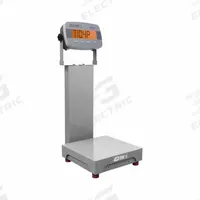 B-TEK Industrial Bench Scale: 12 in x 12 in, IP54, Column-Mounted, DuraShield, Carbon Steel (MPN NB-BC-1212-100-SP-COMPLETE). Key specifications — Connection Ports: RS-232; Readability: 0.01 kg/10 g/0.02 lb/0.32 oz; Brand: B-TEK; Weighing Surface Material: Carbon Steel.