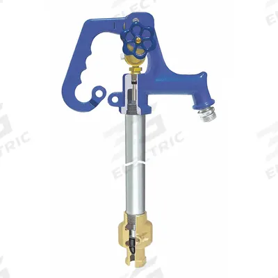SIMMONS Yard Hydrant: Galvanized Steel, Polyester Powder Coated, 34 gpm Flow Rate - Yard Hydrants