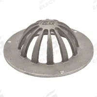 ZURN Dome Strainer: Aluminum, 6 in Overall Dia, 2 1/2 in Overall Ht, Unfinished, Drop-In (MPN P1910-SEMI-DOME-ALUM). Key specifications — Brand: ZURN; Finish: Unfinished; Color: Silver; Material: Aluminum; Connection Type: Drop-In; Grate Surface Style: Slotted; Product Type: Dome Strainer.