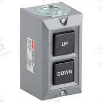 DAYTON Control Station: (2) Push Buttons, 0 Pilot Lights, 2NO, Up/Down, (2) Momentary (MPN 20C795). Key specifications — attr1022946: Up/Down; attr1022956: (2) Black; attr211290: DAYTON; attr1042017: Indoor Use Only; attr1089900: (2) Push Buttons.
