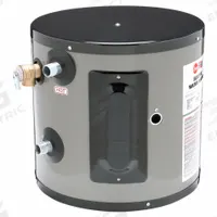 RHEEM-RUUD Point-of-Use Electric Water Heater: 120V, 6 gal, 2,000 W, Single Phase, 15.12 in Ht (MPN EGSP6). Key specifications — Phase: Single; Brand: RHEEM-RUUD.