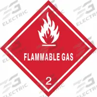 APPROVED VENDOR DOT Container Label: Flammable Gas, 4 in x 4 in, 4 in Label Ht, Paper, Label, 100 PK (MPN 9DXU4). Key specifications — Brand: APPROVED VENDOR; Message: Flammable Gas.