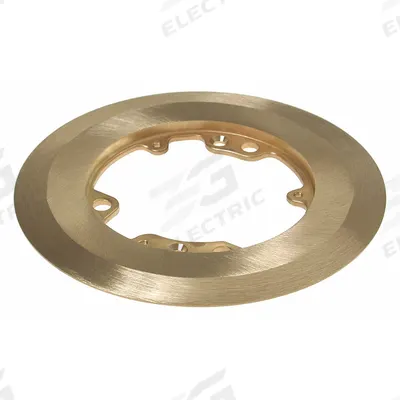 RACO Carpet Flange: Round, Brass, 5511/6244 - Flanges and Trim Rings for Floor Boxes