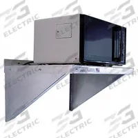 NEW AGE INDUSTRIAL Wall Shelf: 24 in x 24 in x 13 in, 24 in x 24 in, 300 lb Load Capacity, Aluminum (MPN 95883). Key specifications — Material: Aluminum; Standards: NSF; Finish: Unfinished; Brand: NEW AGE INDUSTRIAL.