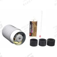 HUBBELL Locking Plug: Non-NEMA, Gray, 250V AC, 50 A, 2 Pole, 3 Blade (MPN HBL25515). Key specifications — Brand: HUBBELL.