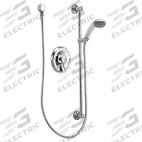 MOEN Shower Faucet: Commercial, 2.5 gpm Fixed Showerhead Flow Rate, Brass, Chrome Finish (MPN 8346). Key specifications — attr1163385: Brass; attr1172819: Commercial.
