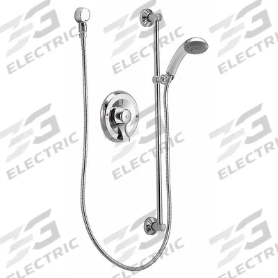 MOEN Shower Faucet: Commercial, 2.5 gpm Fixed Showerhead Flow Rate, Brass - Shower Faucets with Fixed & Handheld Showerheads