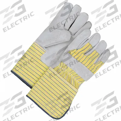 BDG Leather Gloves: Universal, Cowhide, Premium, Glove, Full Finger, Safety Cuff - Work Gloves