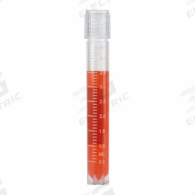 APPROVED VENDOR Cryogenic Vial: Cryogenic, Polypropylene, 5 mL, 13.5 mm Body Dia, Sterile - Plastic Cryogenic Vials
