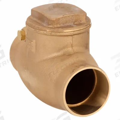 MILWAUKEE VALVE Swing Check Valve: Swing, Inline Valve Body, 2 1/2 in Pipe Size, Sweat x Sweat - Bronze Inline Swing Check Valves