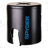 SPYDER Hole Saw: 2 1/2 in Saw Dia., 1 Teeth per Inch, 2 in Max. Cutting Dp, 1/2"-18 Thread Size (MPN 600028CF). Key specifications — attr1098070: 1; attr1098087: SPYDER; attr1098073: 1/2"-18.