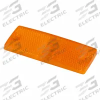GROTE Replacement Lens: Rectangular, Tail Light, 1 1/2 in Ht - Vehicle Lighting, Acrylic, Amber (MPN 91513). Key specifications — Material: Acrylic; Compatible Light Type: Tail Light; Brand: GROTE.