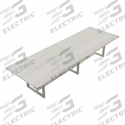 MIRELLA Conference Table: Rectangle, Fiberboard, White Ash, 47 1/4 in Overall Lg - Rectangular Conference Tables