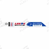 LENOX Reciprocating Saw Blade: 10 Teeth per Inch, 6 in Blade Lg, 0.04 in Blade Thick, Steel, 50 PK (MPN 22761OSB610R). Key specifications — attr1109198: 10; attr1109200: Rigid for Straight Cuts; attr1109201: Tapered; attr1109209: LENOX.