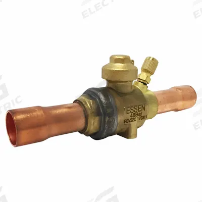 APOLLO Refrigerant Ball Valve: 7/8 in Male Sweat, Access Port, 700 psi - Sweat Connection Refrigeration Ball Valves