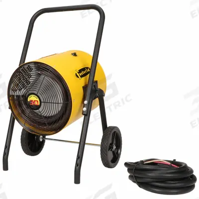 FOSTORIA Portable Salamander Heater,480V AC (MPN P30-FES-3A) - Portable Salamander Electric Jobsite & Garage Heaters