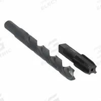 MILWAUKEE Plug Tap and Drill Bit: 2 Pc, 1/4"-18 Tap, 7/16" Drill (MPN 49-57-5591). Key specifications — attr1300596: Straight Flute.