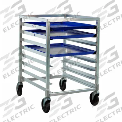 NEW AGE INDUSTRIAL Sheet Pan Rack: 8 Slots, 3 in Betw Shelves, 20 3/8 in Wd, 32 1/4 in Ht - Half-Size Sheet Pan Racks