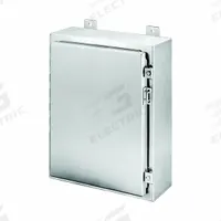 HOFFMAN Enclosure: 316L Stainless Steel, 16 in x 16 in x 6 in, NEMA 12/13/3/3R/3RX/4/4X, Solid Cover (MPN A16H1606SS6LP). Key specifications — Brand: HOFFMAN; Closure Method: Clamps; Enclosure Material: 316L Stainless Steel; Knockouts: Not Included.